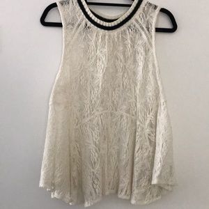 White lace tank by Free People